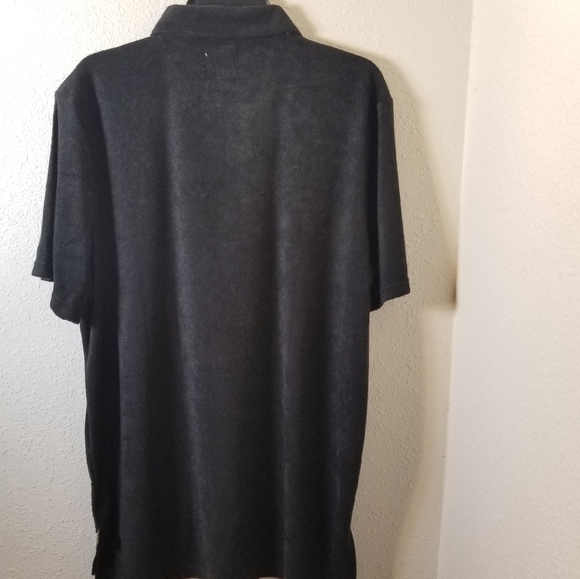 ⛄ 4/$22 Trunks Surf&Swim Solid Terry Polo Shirt - Picture 3 of 4